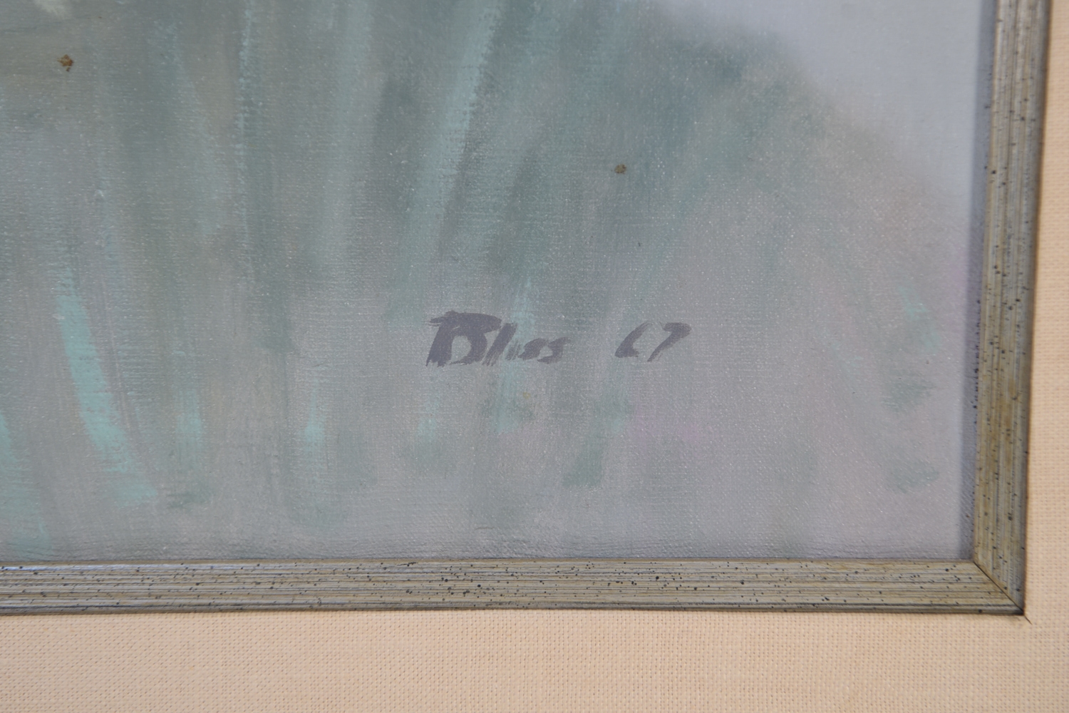 Artwork by Robert R. Bliss, Female portrait. Signed lower right and dated '67. Oil on canvas. Dimensions: (Frame) H 37.5" x W 31.25", Made of Oil on canvas