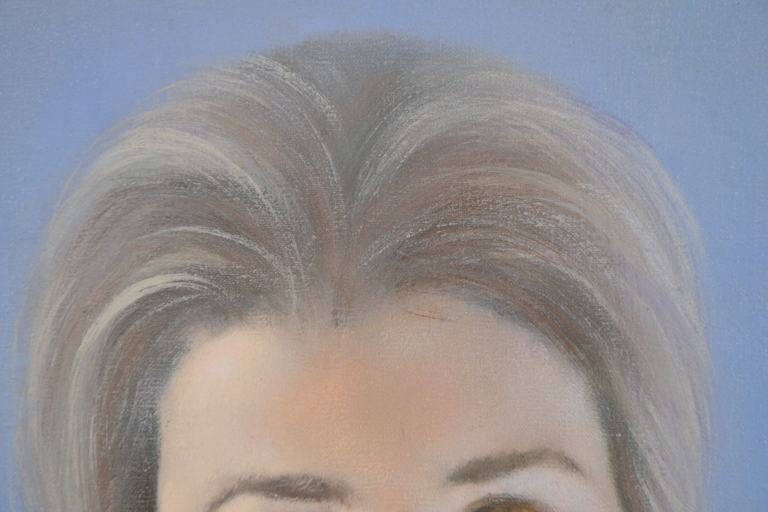 Artwork by Robert R. Bliss, Female portrait. Signed lower right and dated '67. Oil on canvas. Dimensions: (Frame) H 37.5" x W 31.25", Made of Oil on canvas