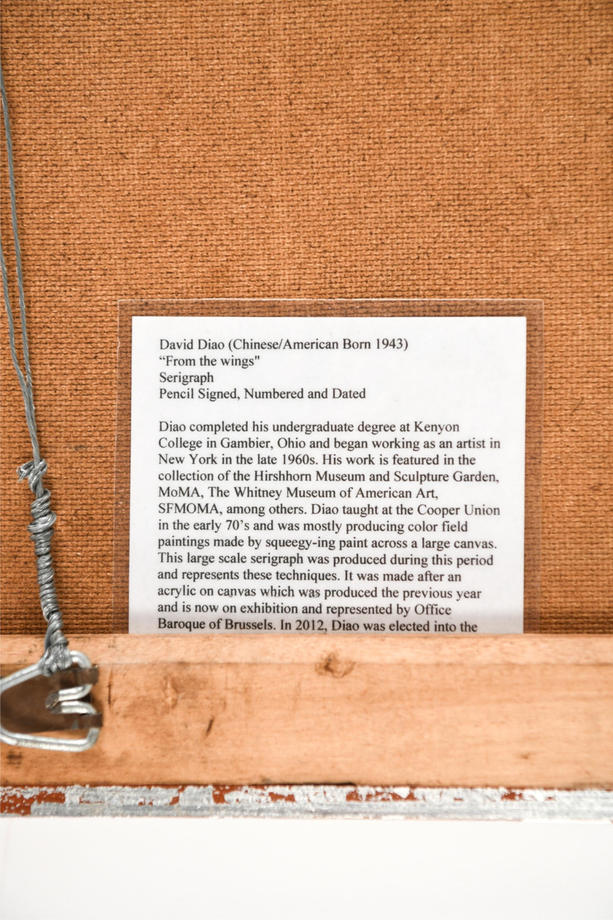 David Diao | Minimalist abstract serigraph by Chinese American artist ...