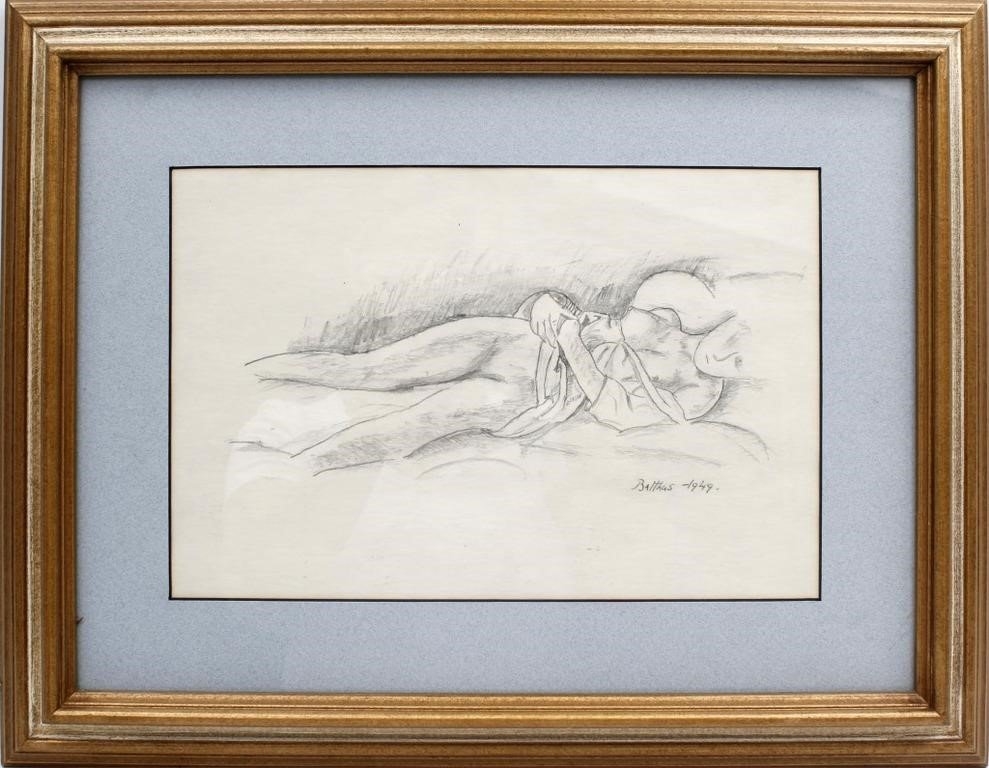 Artwork by Balthus, NUDE, Made of paper