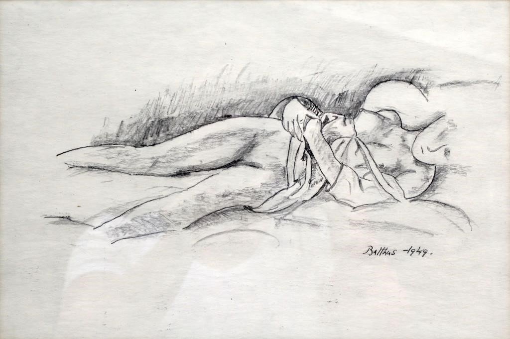 Artwork by Balthus, NUDE, Made of paper