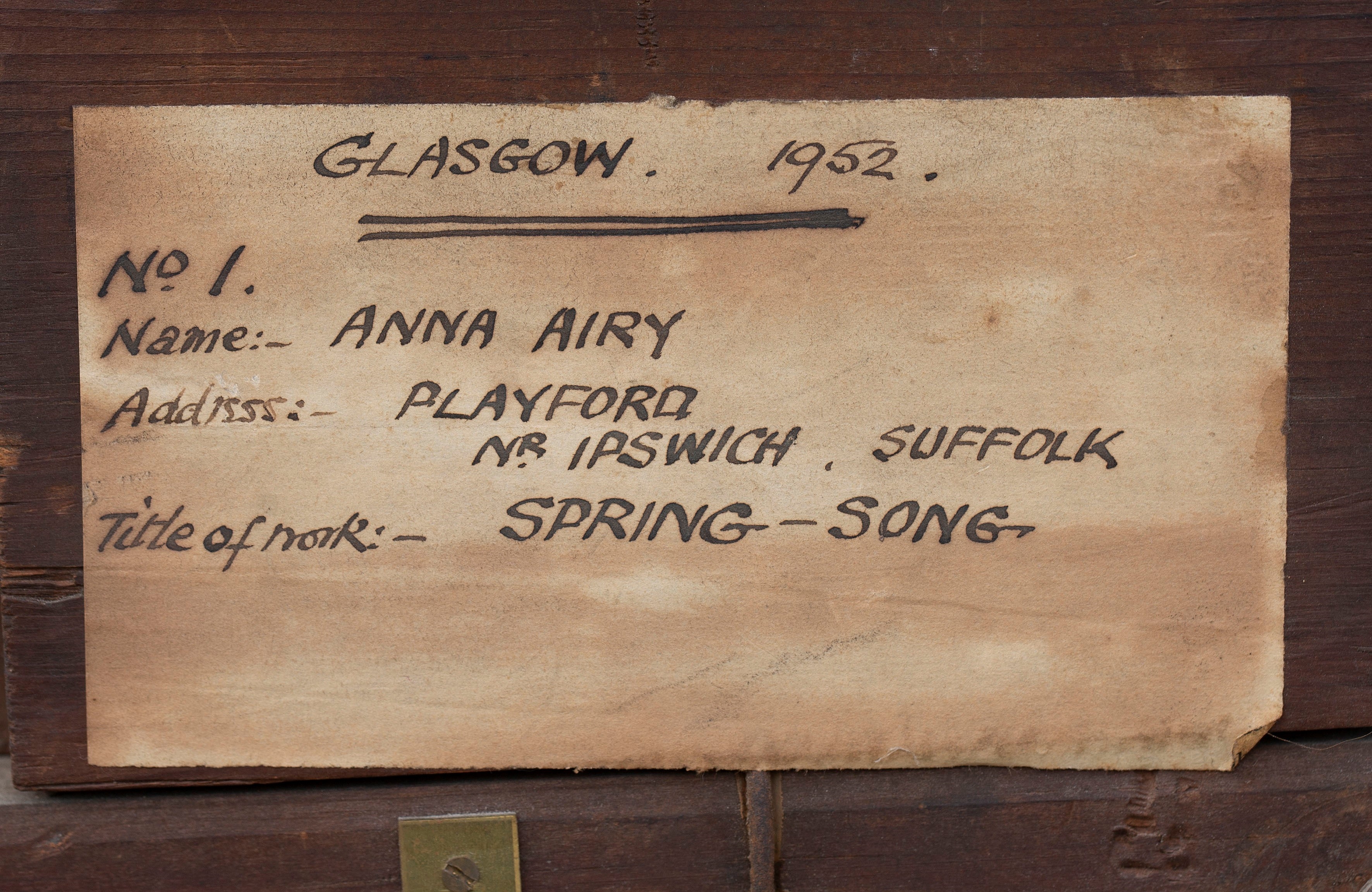 Artwork by Anna Airy, Spring Song, Made of oil on canvas