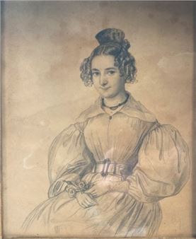 Portrait of a woman. - Max von Chezy