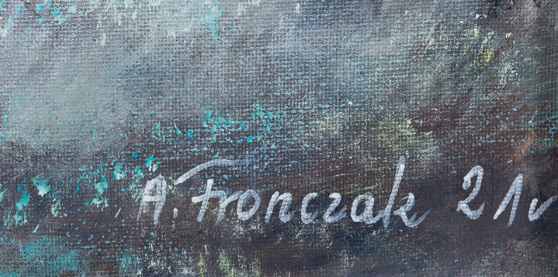 Artwork by Andrzej Fronczak, Galactic Surfing, Made of acrylic/canvas