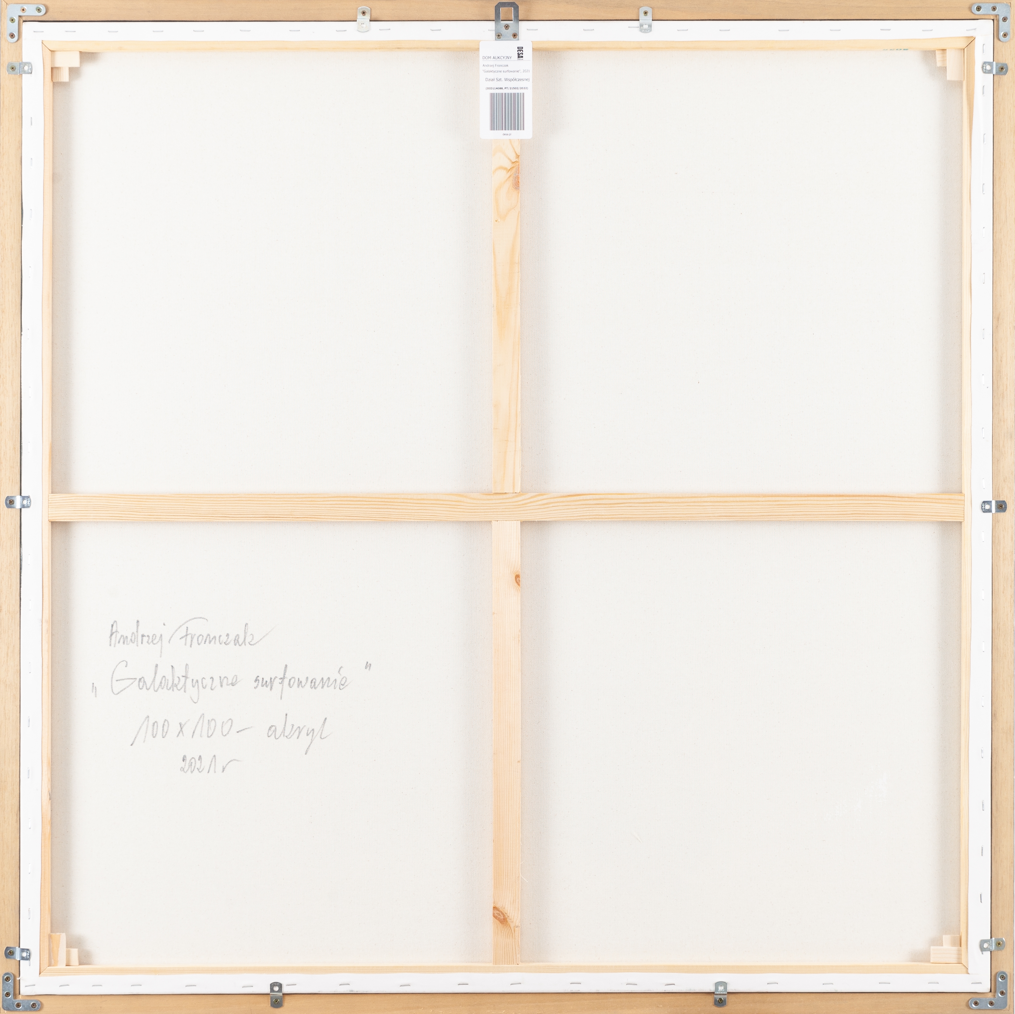 Artwork by Andrzej Fronczak, Galactic Surfing, Made of acrylic/canvas