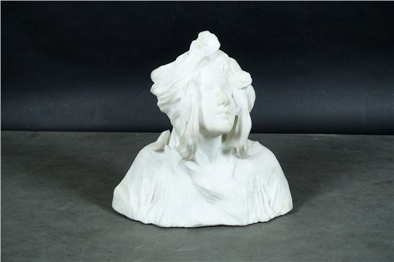 Buste de jeune femme by Édouard Fortini