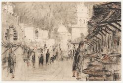 Marché oriental by Adrien Jean Le Mayeur de Merprés