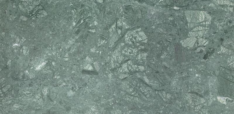 Artwork by Rune Krøjgaard, Knut Bendik Humlevik, Man coffe table with green marble top and steel frame, Made of green marble