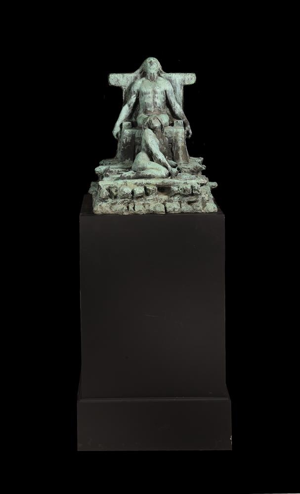 A FIGURAL GROUP by Stephan Abel Sinding, 20TH CENTURY