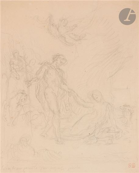 Étude pour L’Automne by Eugène Delacroix