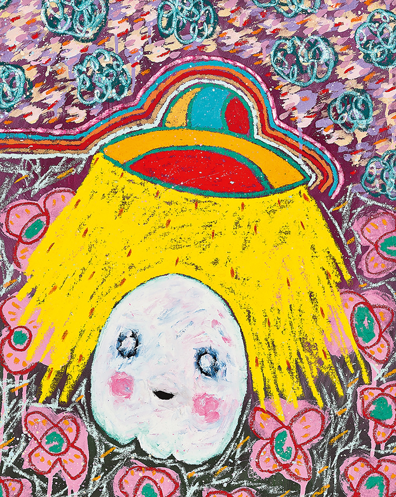 Adam Handler | Ghost Abduction with Pinky Flowers (2021) | MutualArt