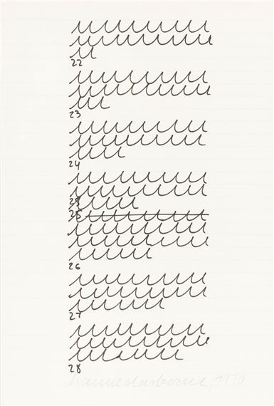 Untitled by Hanne Darboven, 1970