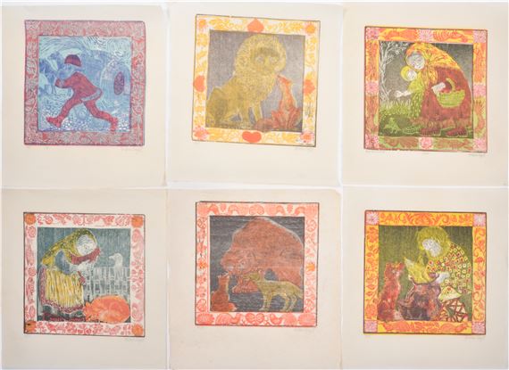 Helen Siegl Color Woodcut Prints by Helen Siegl