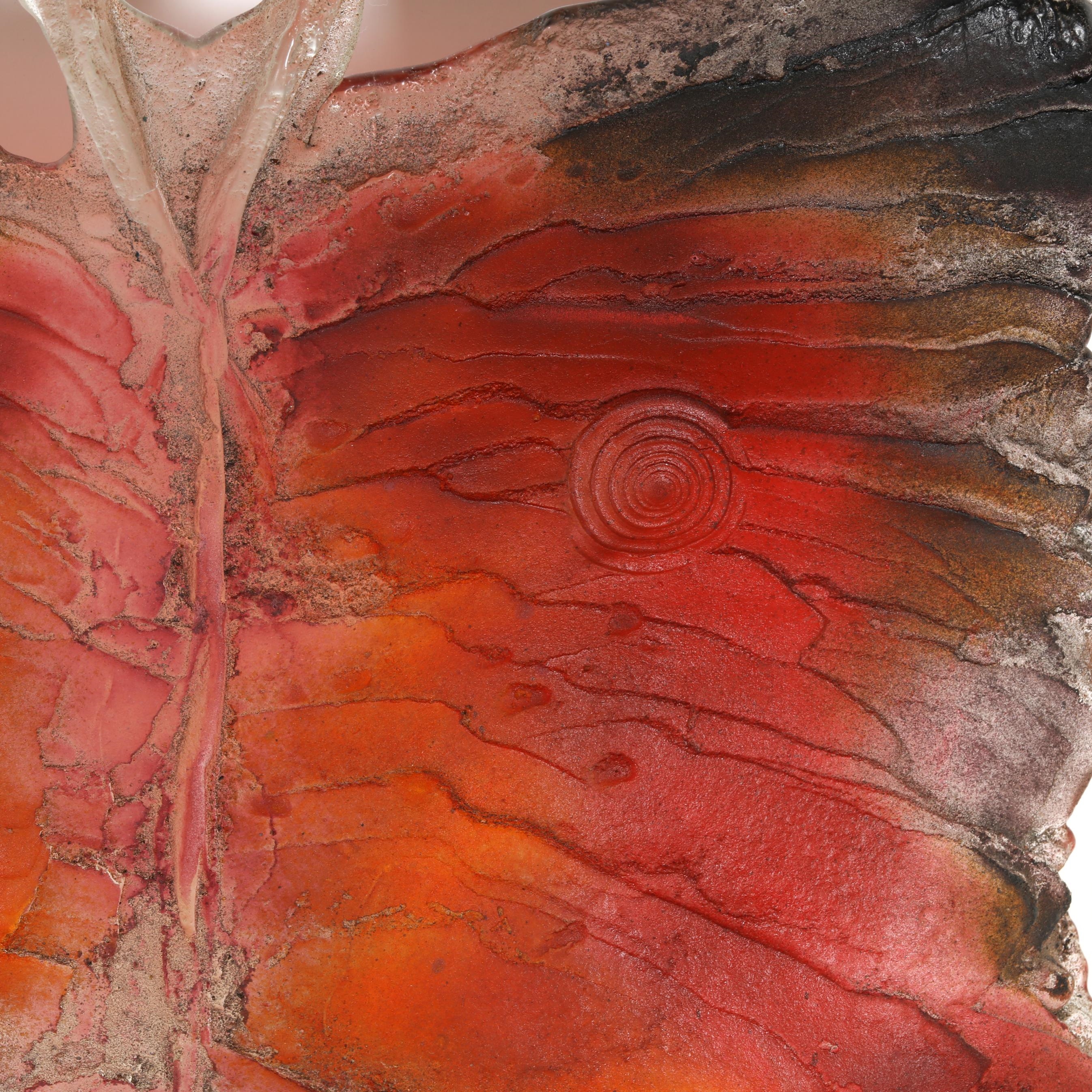 Artwork by Amanda Brisbane, Large Glass Butterfly, Made of cast glass