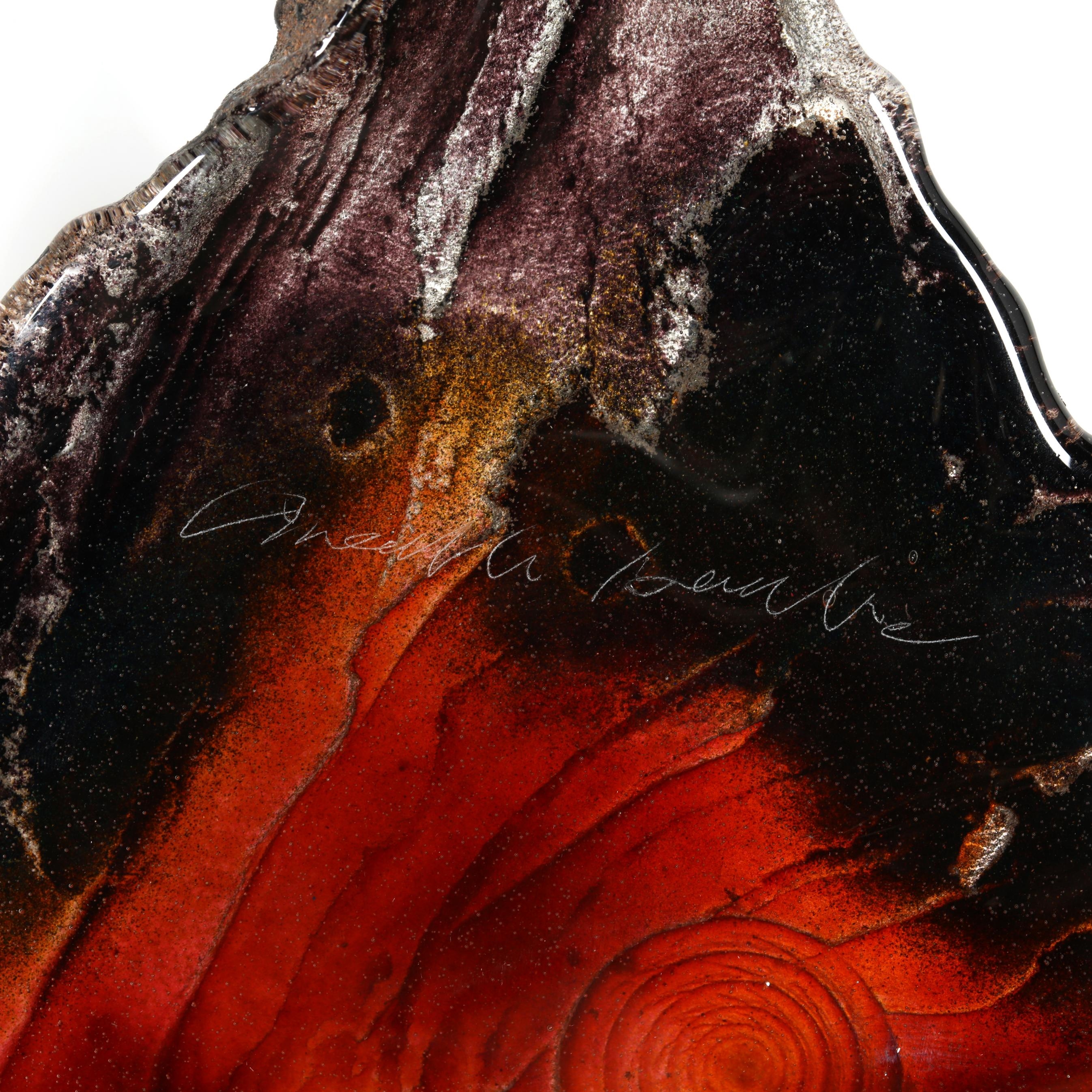 Artwork by Amanda Brisbane, Large Glass Butterfly, Made of cast glass