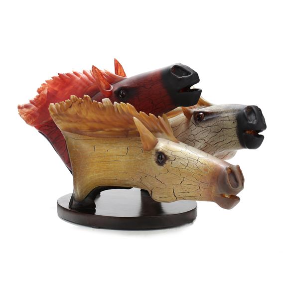 Three Horse Race by David Bennett, Circa 2000