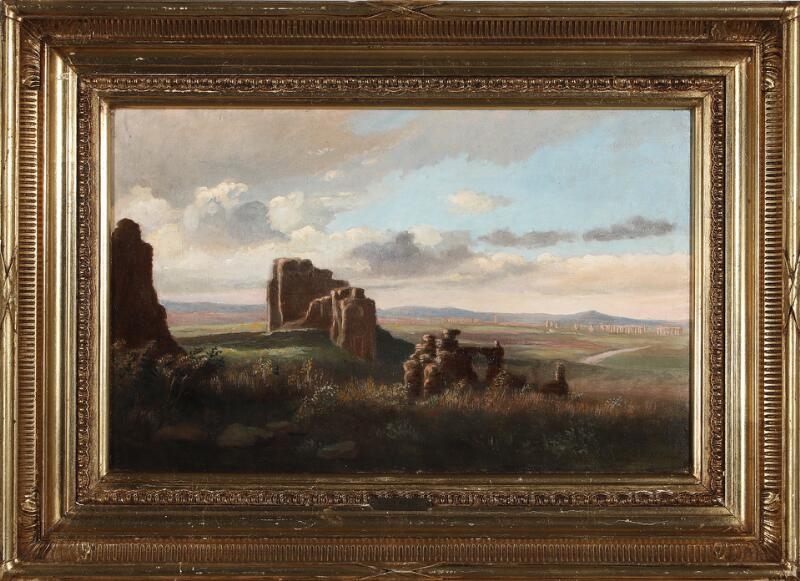 Artwork by Niels Anders Bredal, The Roman Campagna, Made of Oil on canvas