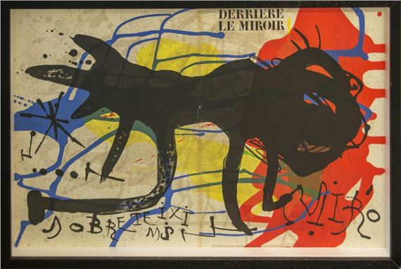 Derriere le Miroir No.203 ミロ 1973」ダブル頁のオリジナルリト3点入