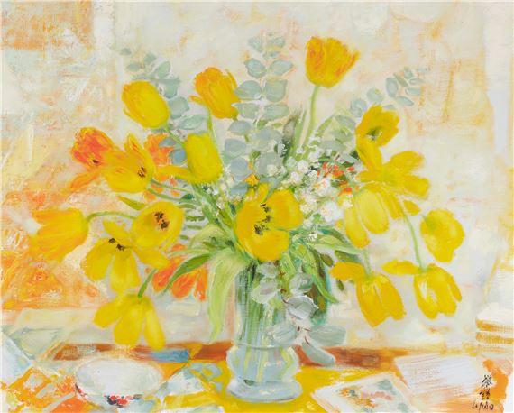 Les Tulips Jaunes by Lê Phổ