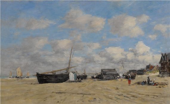 Eugène Louis Boudin | Vaches au pâturage (1878 - 1882) | MutualArt