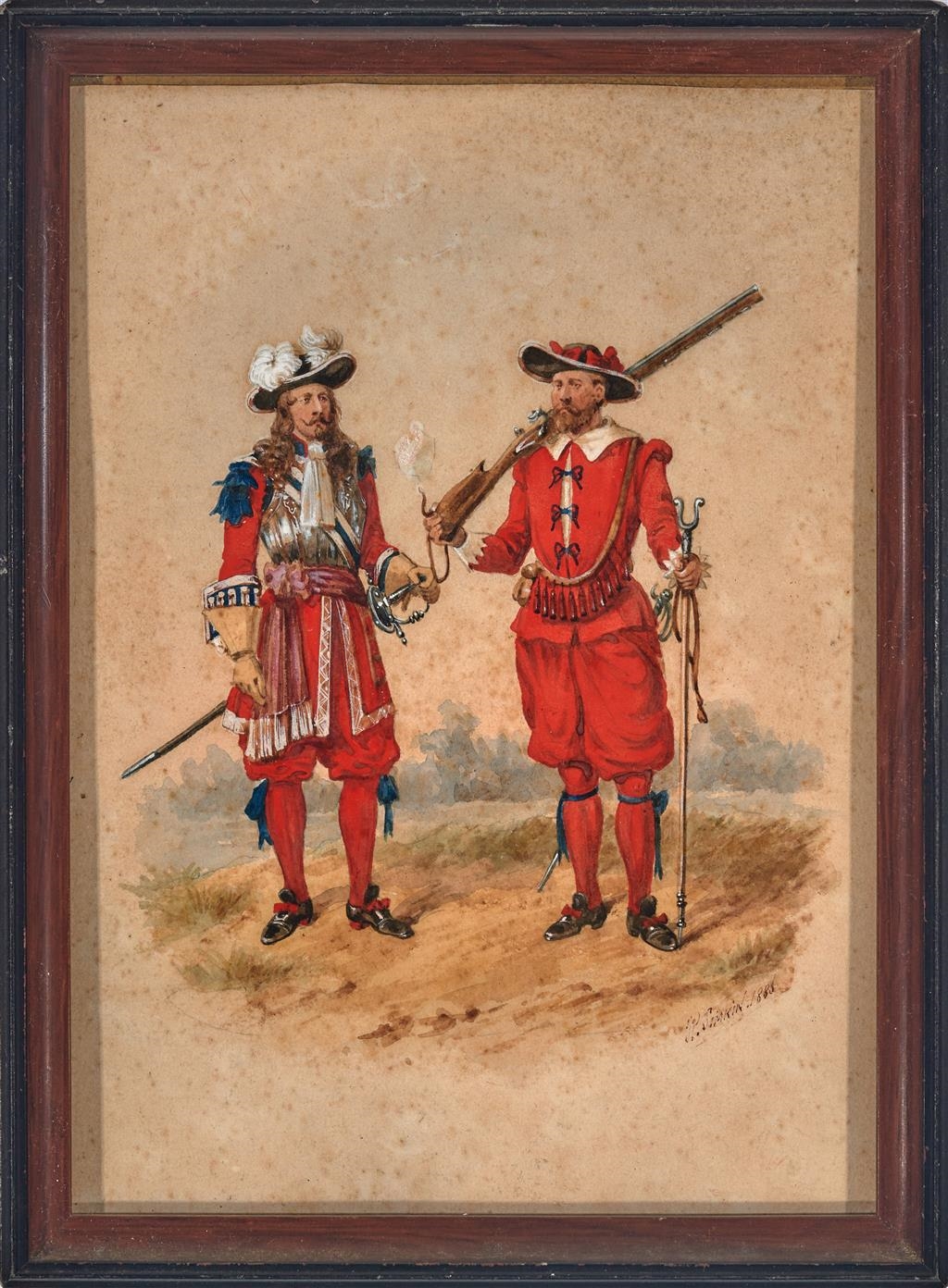 Richard Simkin | English Soldiers From 1660 (1886) | MutualArt