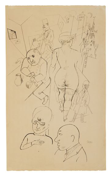 Tragigrotesken des Wieland Herzfelde by George Grosz, Executed in 1920