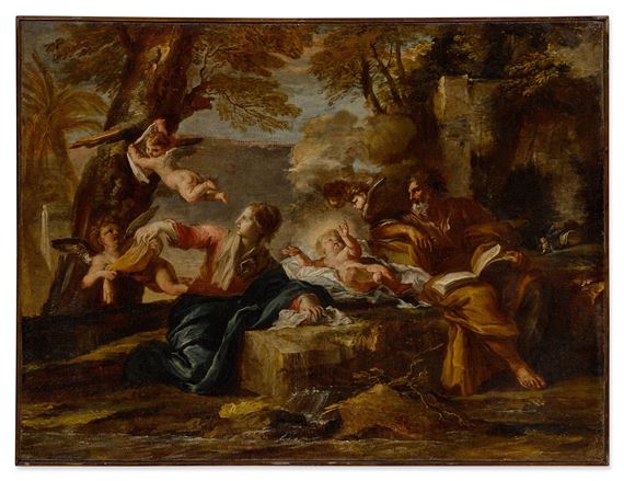 Rest on the Flight into Egypt by Giovanni Battista Pace, circa 1665
