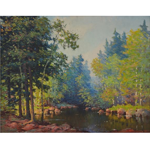 Riverbend in the Forest by Carl Wendell Rawson, 1937