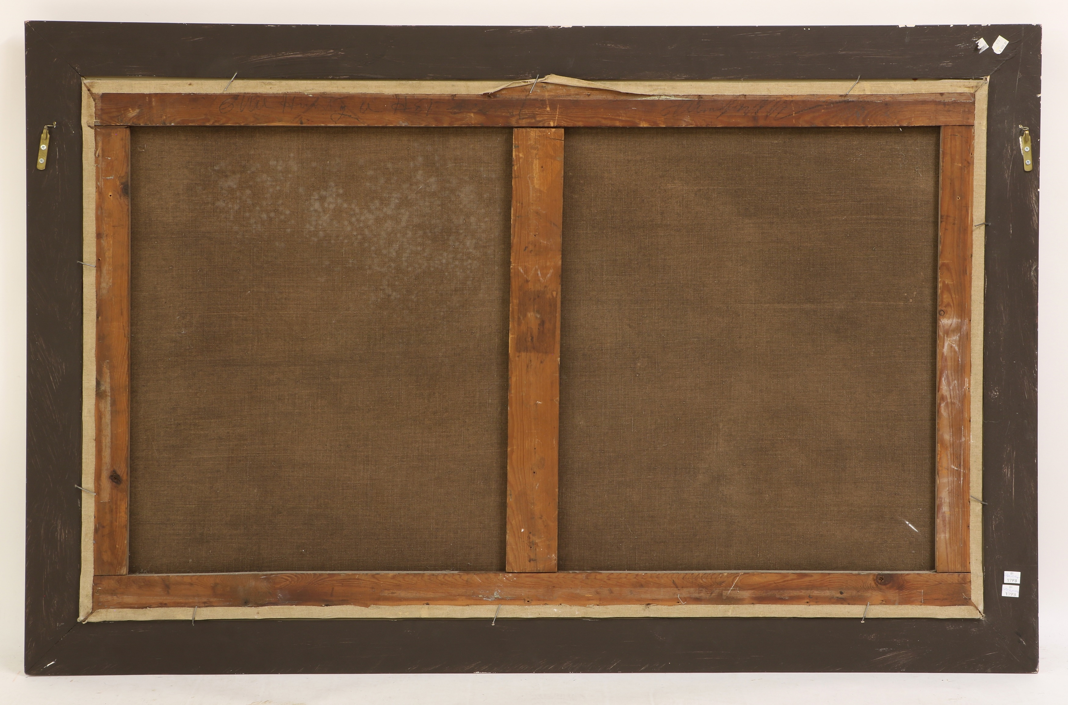 Artwork by Edward Armfield, Otter Hounds and Huntsman crossing the river, Made of oil on canvas