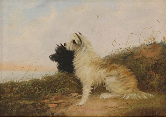Terriers in a landscape
