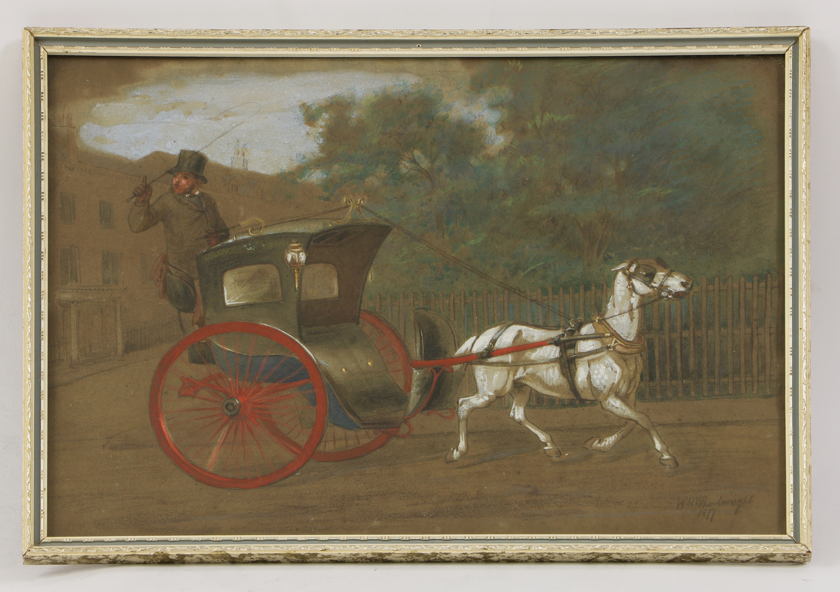 William Henry Wheelwright | A horse-drawn hackney carriage (1877 ...
