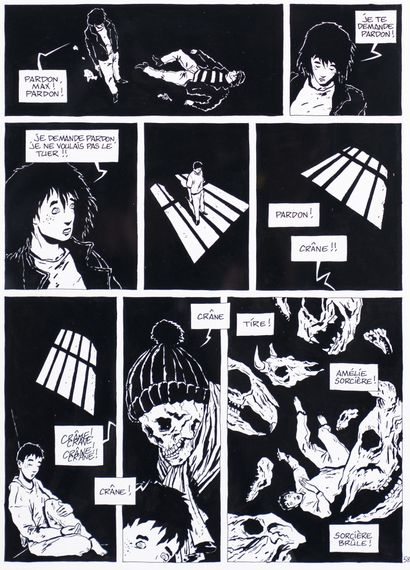 Artwork by Christophe Chabouté, Soé, Made of ink on paper