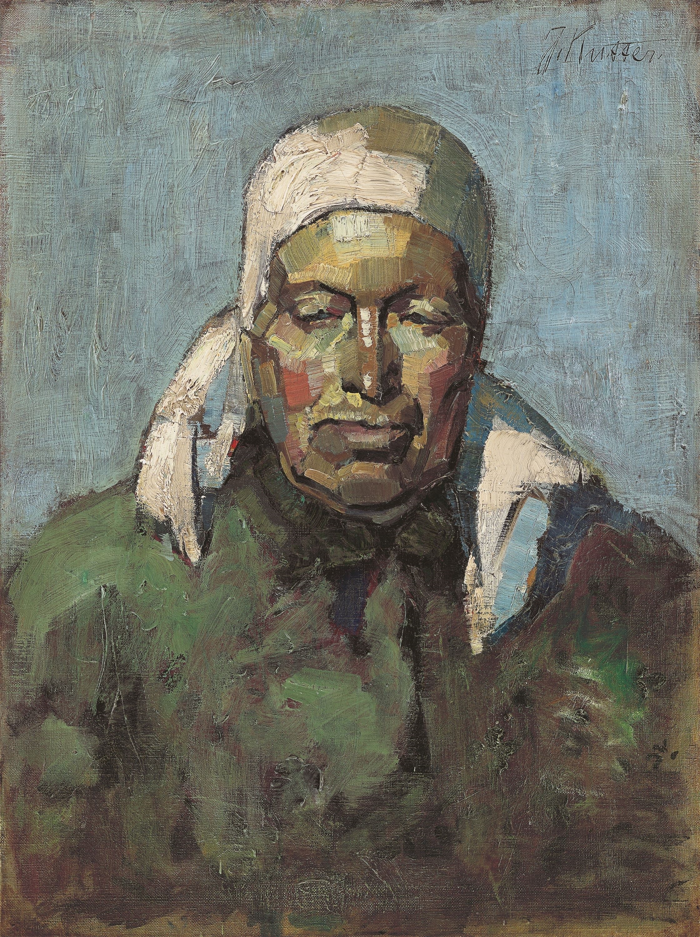 Joseph Kutter | Portrait of a farmer. | MutualArt