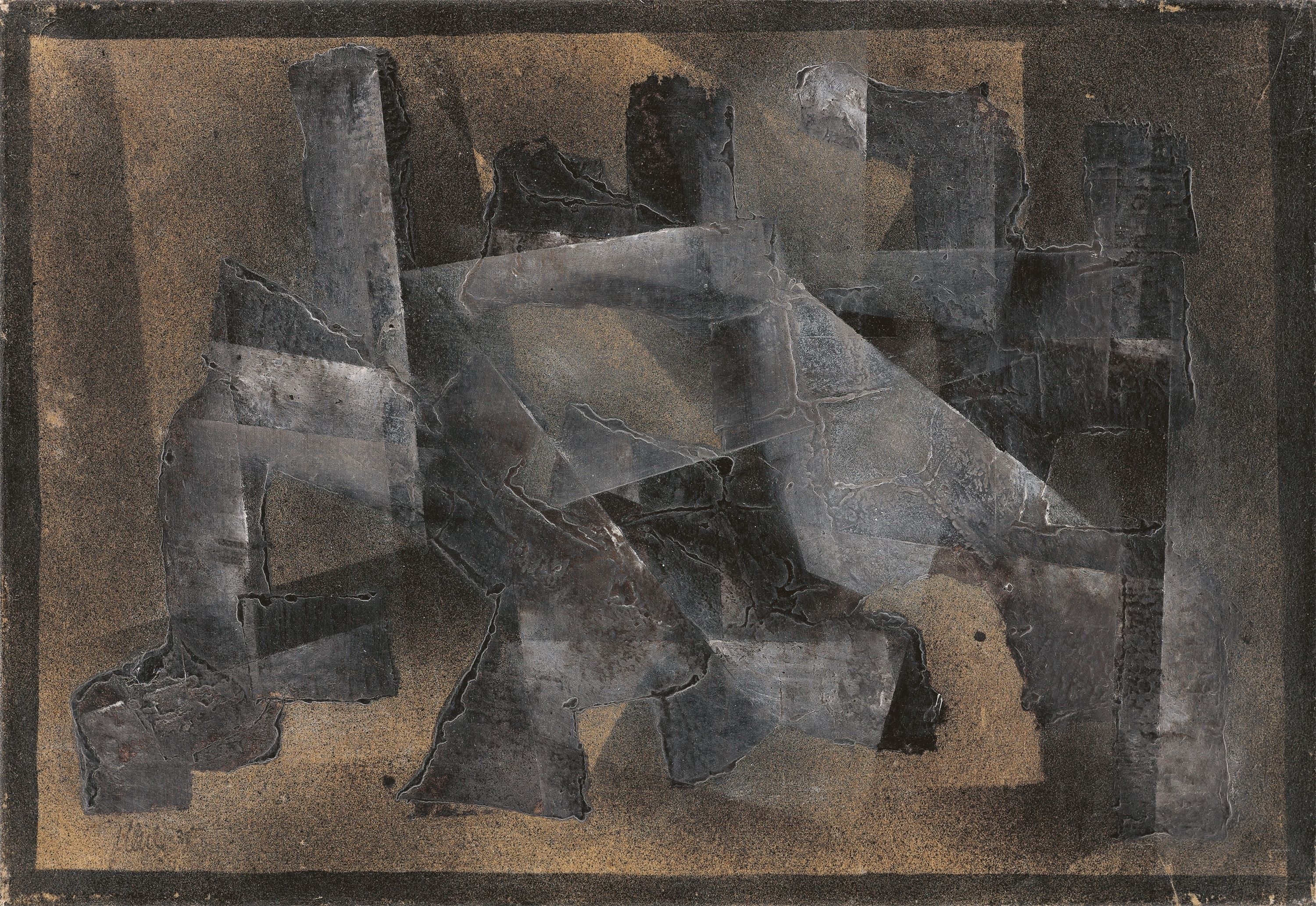 ”Graue Komposition”. by Fritz Winter, 1935