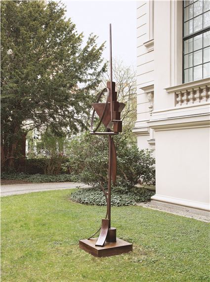 Fletcher Benton | Steel Watercolor Triangle Ring. (1993) | MutualArt