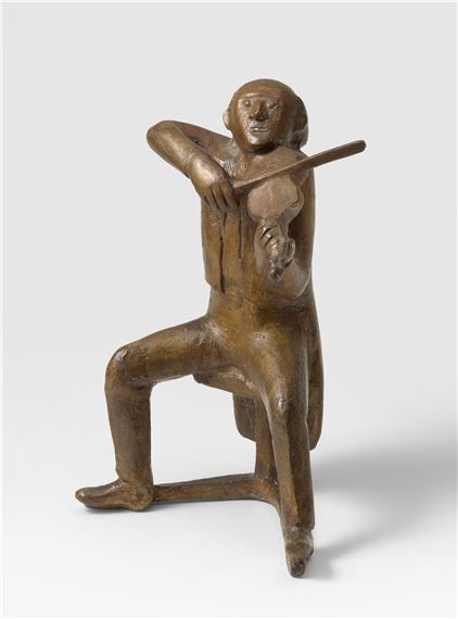 Sitzender Geiger by Gerhard Marcks, 1964