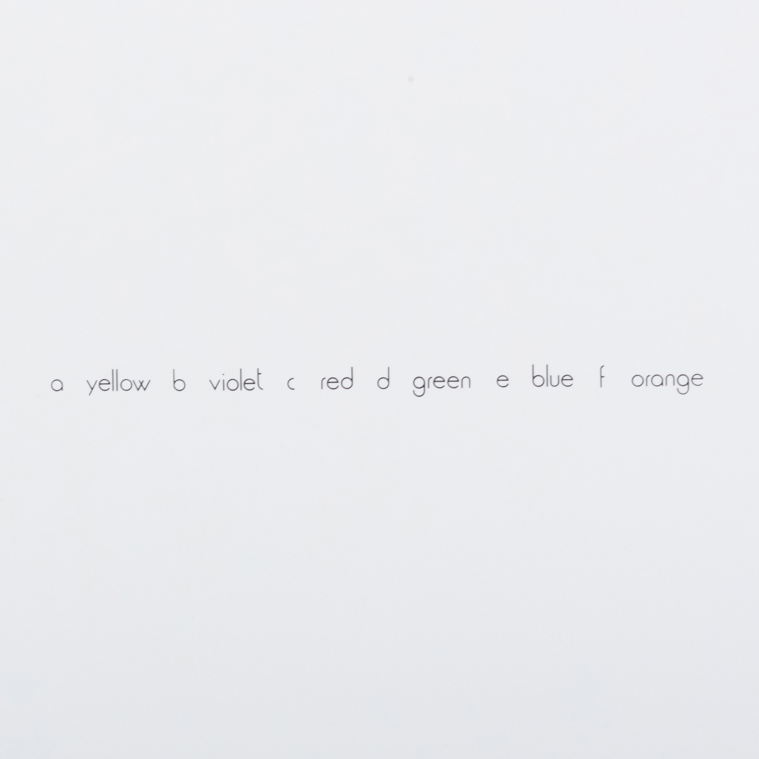 Artwork by Laura Grisi, Stripes, Made of lithographs in colors on smooth wove paper