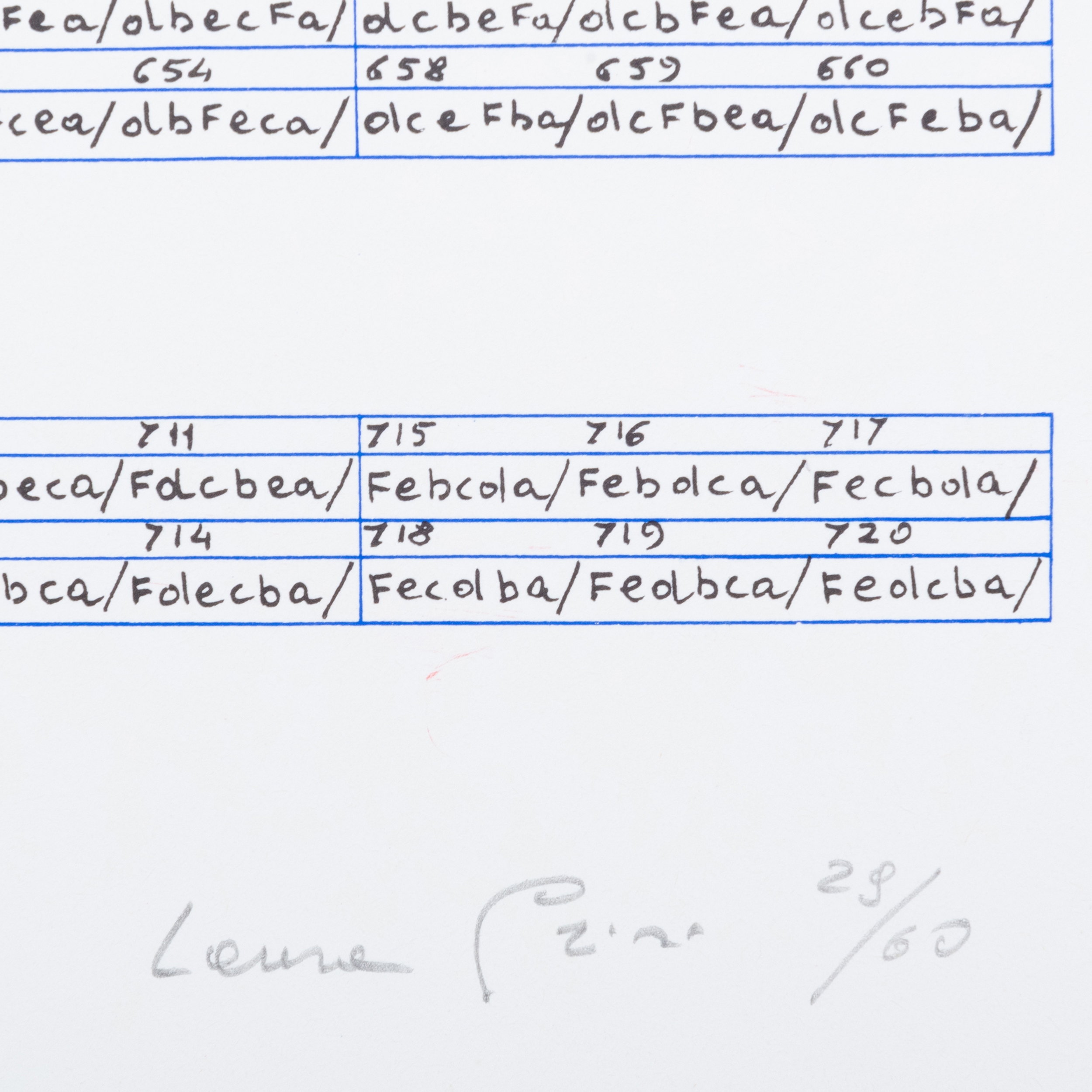 Artwork by Laura Grisi, Stripes, Made of lithographs in colors on smooth wove paper