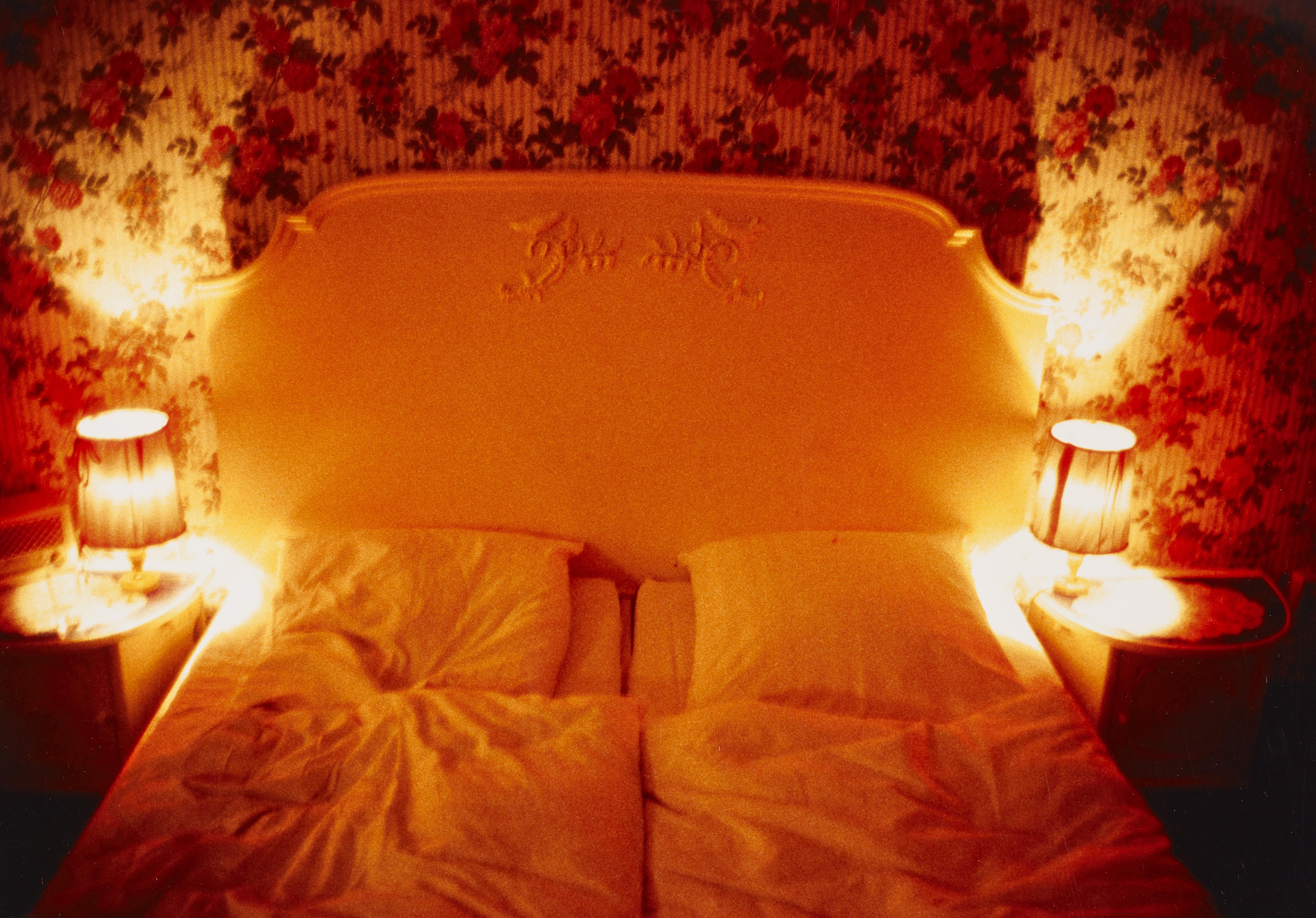 Artwork by Nan Goldin, Honeymoon Suite, Nuremberger Eck, Berlin, Made of Cibachrome print