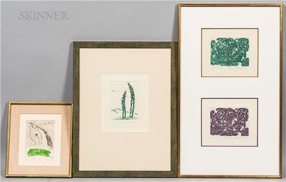 Four Etchings in Three Frames
