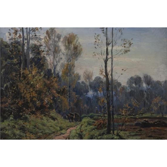 Paisaje con carro by Tomàs Viver  Aymerich