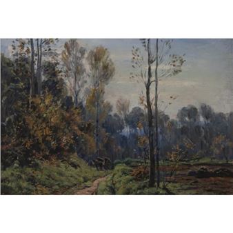 Paisaje con carro - Tomàs Viver  Aymerich