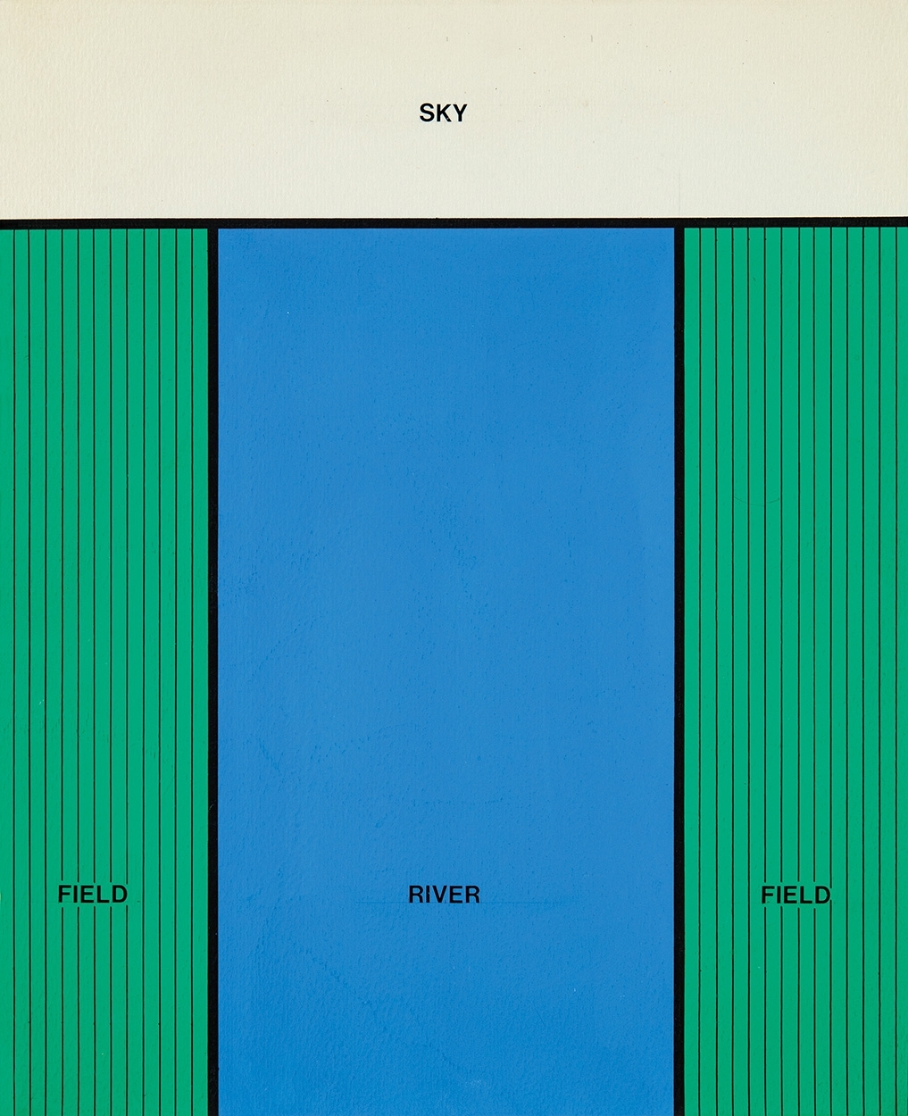 Imre Bak | Sky-field-river (1973) | MutualArt