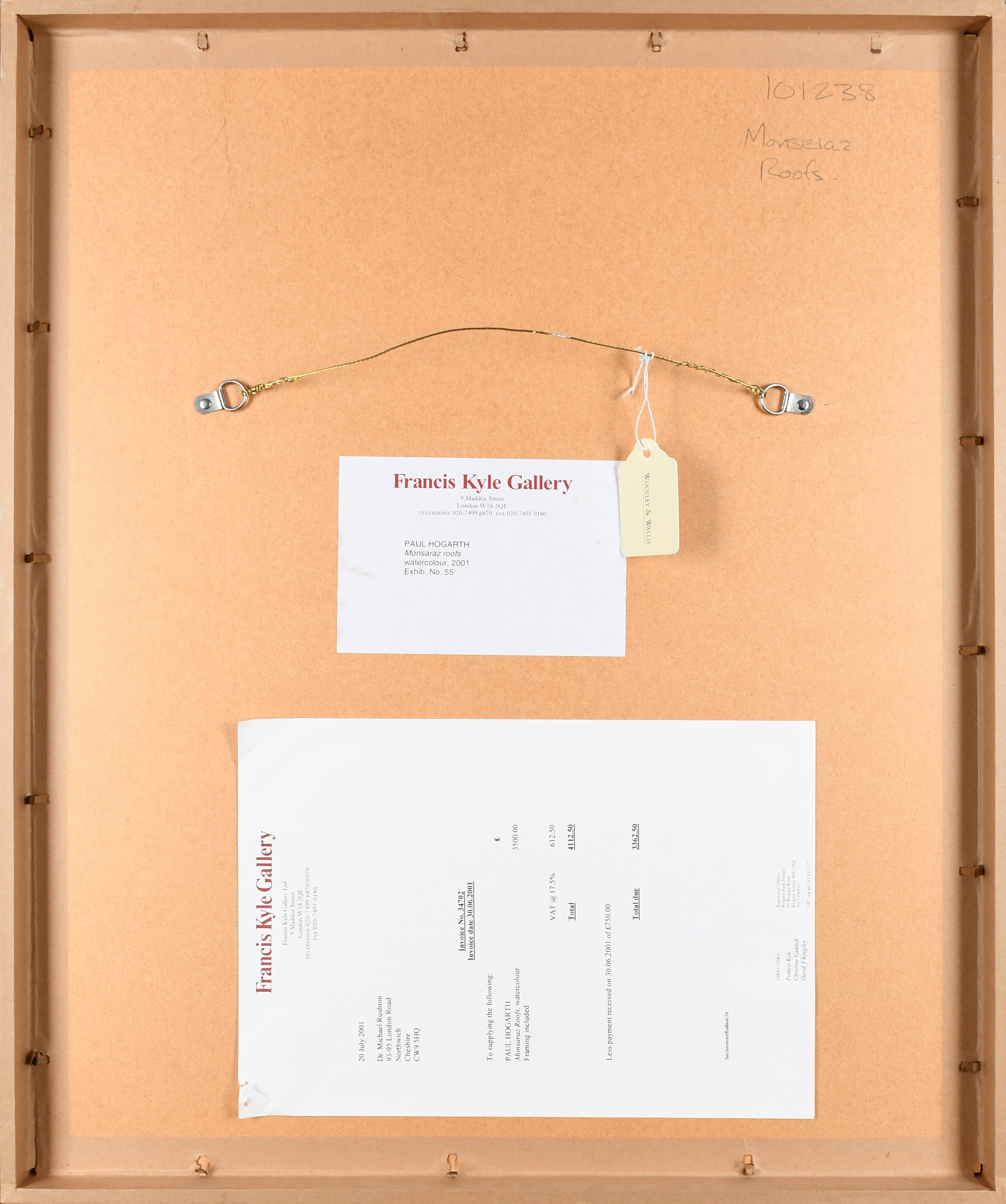 Artwork by Paul Hogarth, Fontana Vecchia, Taormina, Sicily; Saxon Crypt, St Wynstan's, Repton, Derbyshire; Monsaraz Roofs; Castelo de Milfontes, Made of watercolour over pencil (4)