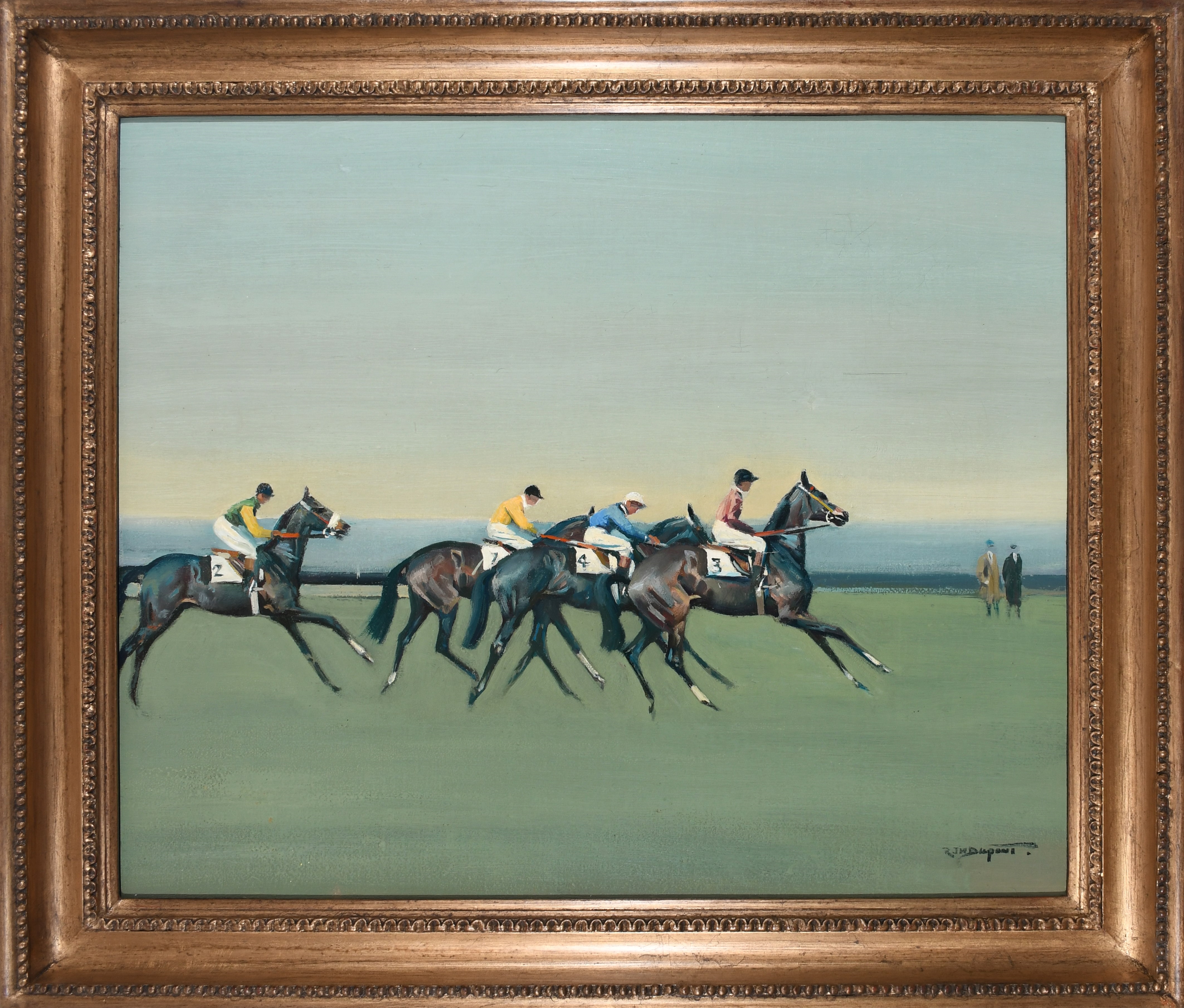Artwork by Richard John Munro Dupont, Before the start, Made of Oil on canvas