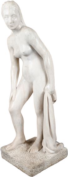 Standing female nude by Virgino Pessina