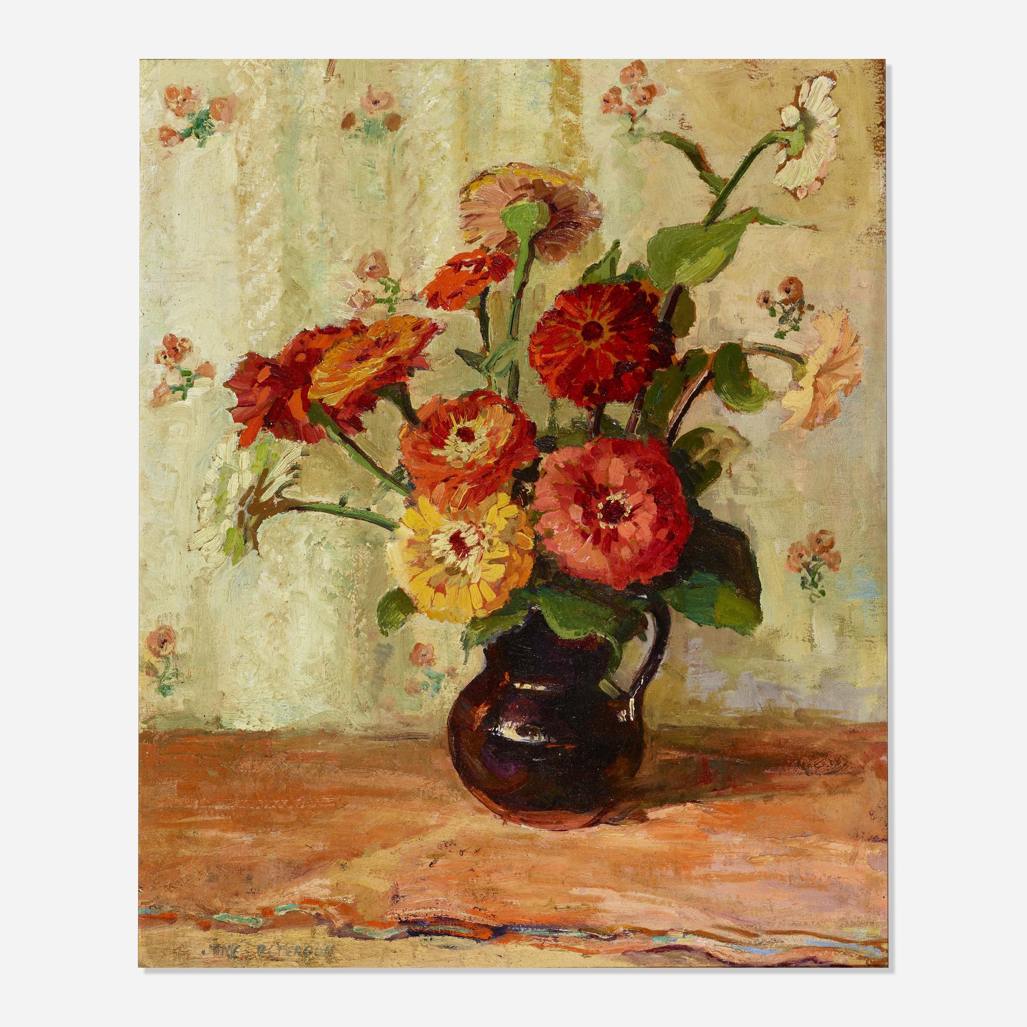 Jane Peterson | Zinnias | MutualArt