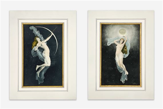 Group of 2 Moonlight Goddesses - Louis Perrey