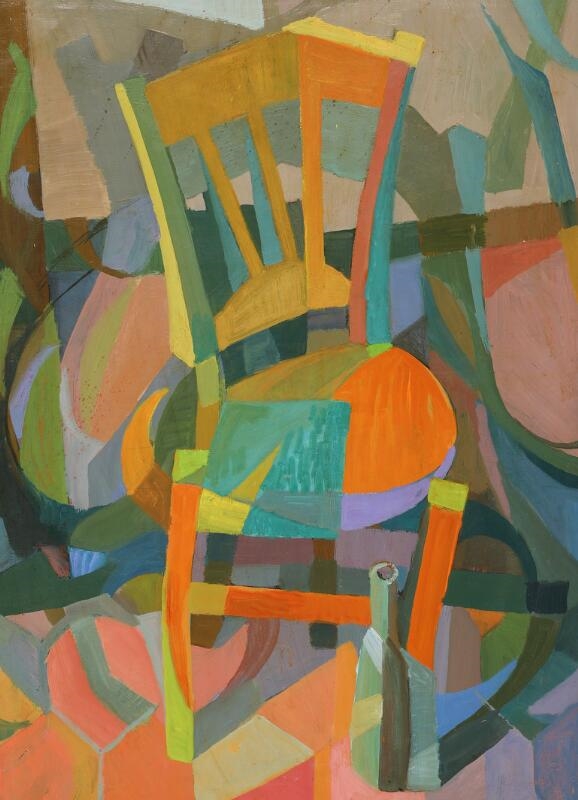 Artwork by Ecke Hernæus, Cubist still life, Made of Oil on canvas