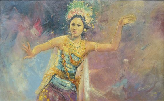 Balinese Dancer by Trubus Sudarsono, 1962